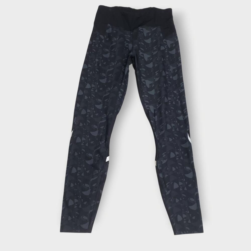 Sweaty Betty Reflective Mesh Mid-Rise Leggings Black Geo Print Sz M Activewear‎